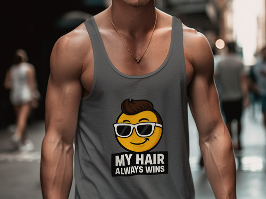 My Hair Always Wins Graphic Tank Top product
