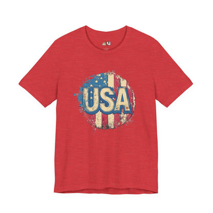 USA Raw Spirit – Unisex Patriotic Streetwear Tee