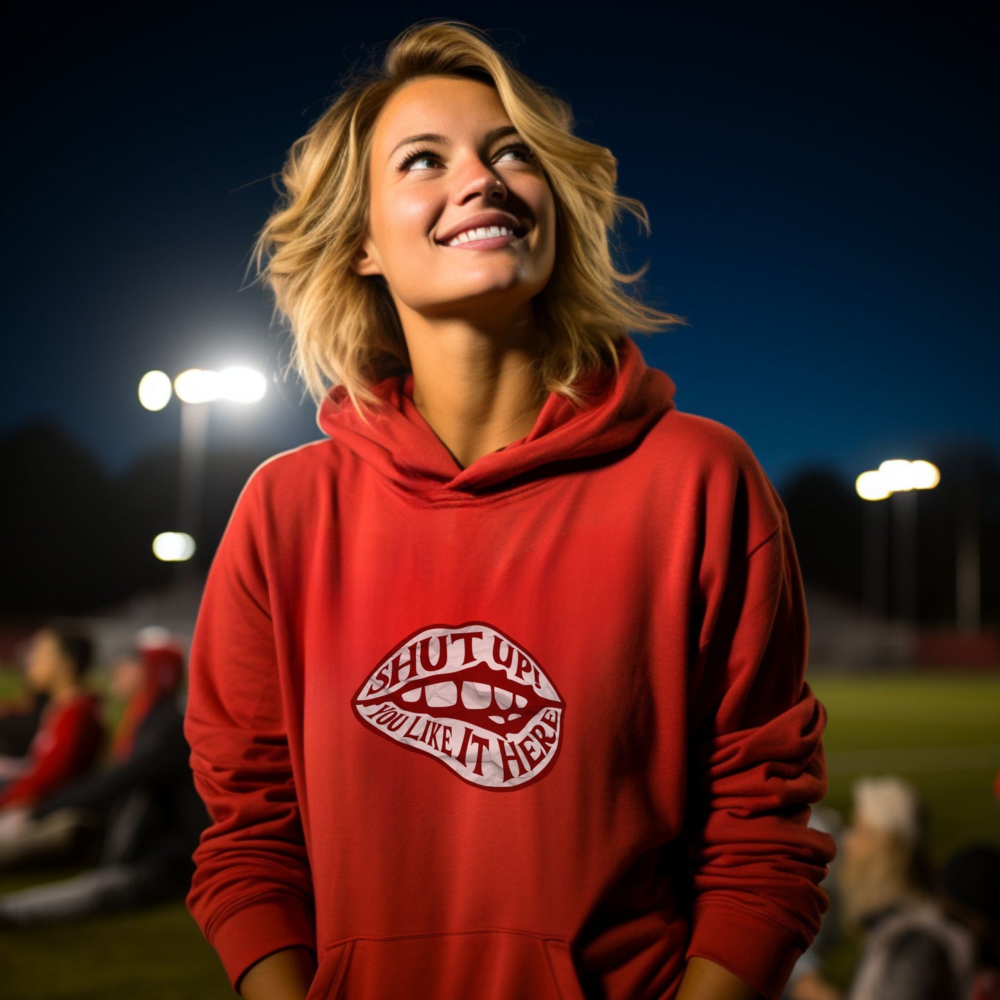 Shut Up You Like It Here Red Hoodie product