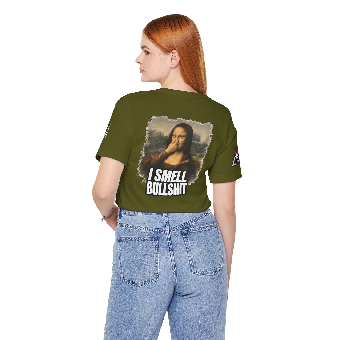 I Smell Bullshit – Funny Mona Lisa Parody Graphic Tee