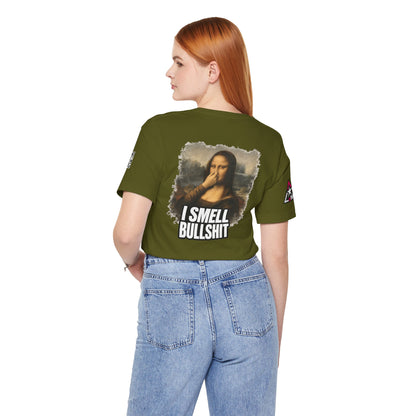 I Smell Bullshit – Funny Mona Lisa Parody Graphic Tee