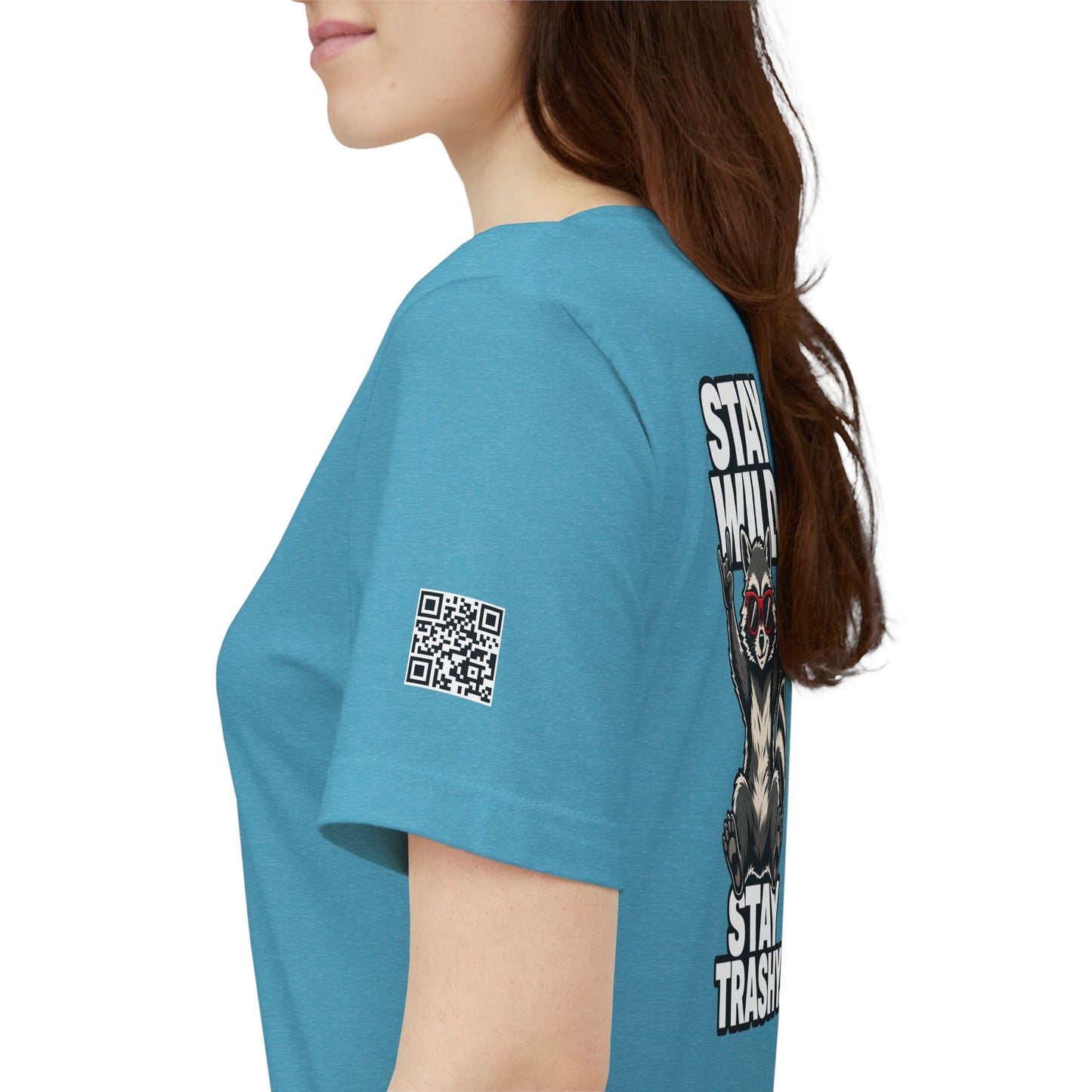 Stay Wild, Stay Trashy – Funny Raccoon Graphic Tee