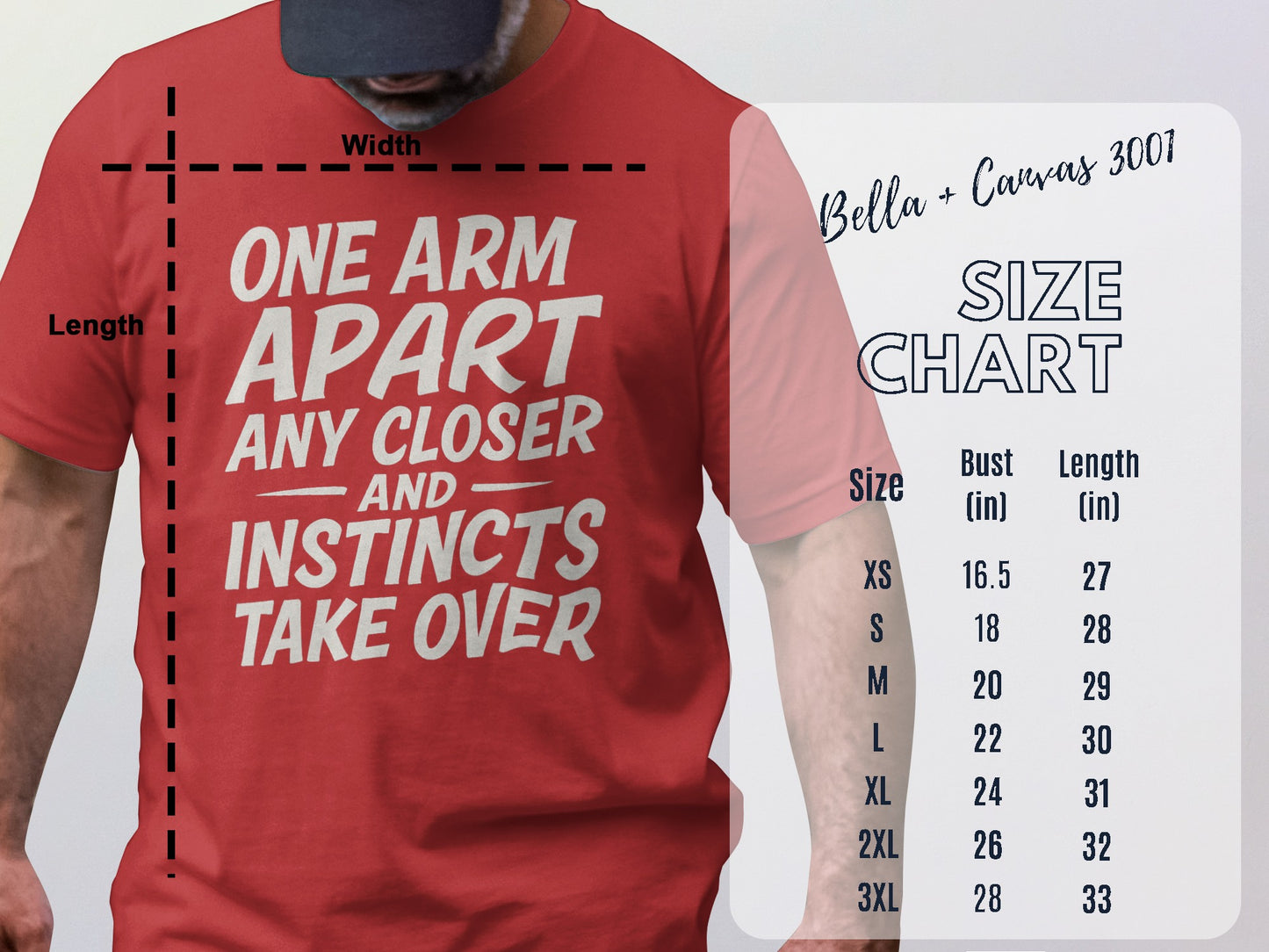 One Arm Apart Any Closer Instincts Take Over Shirt