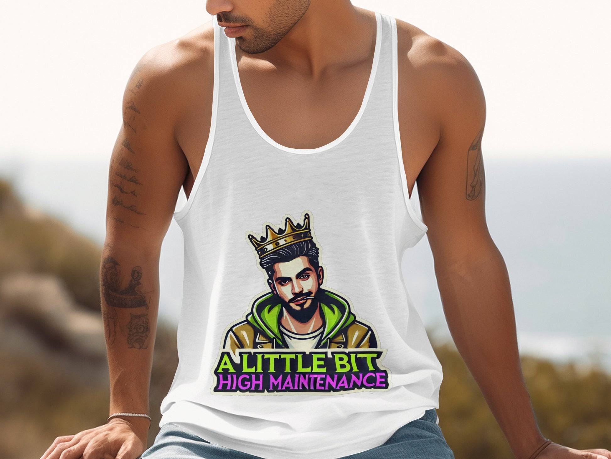 A Little Bit High Maintenance Graphic Tank Top product