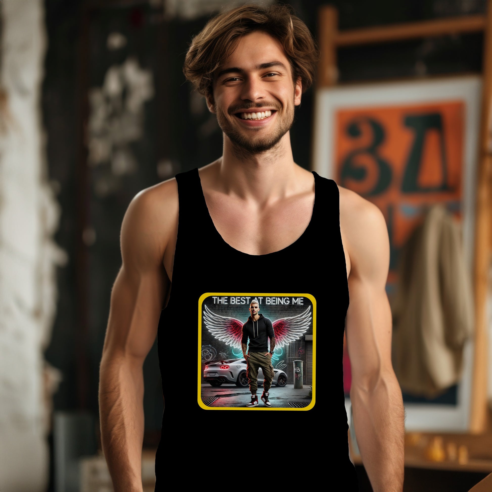 The Best At Being Me Graphic Print Tank Top product type