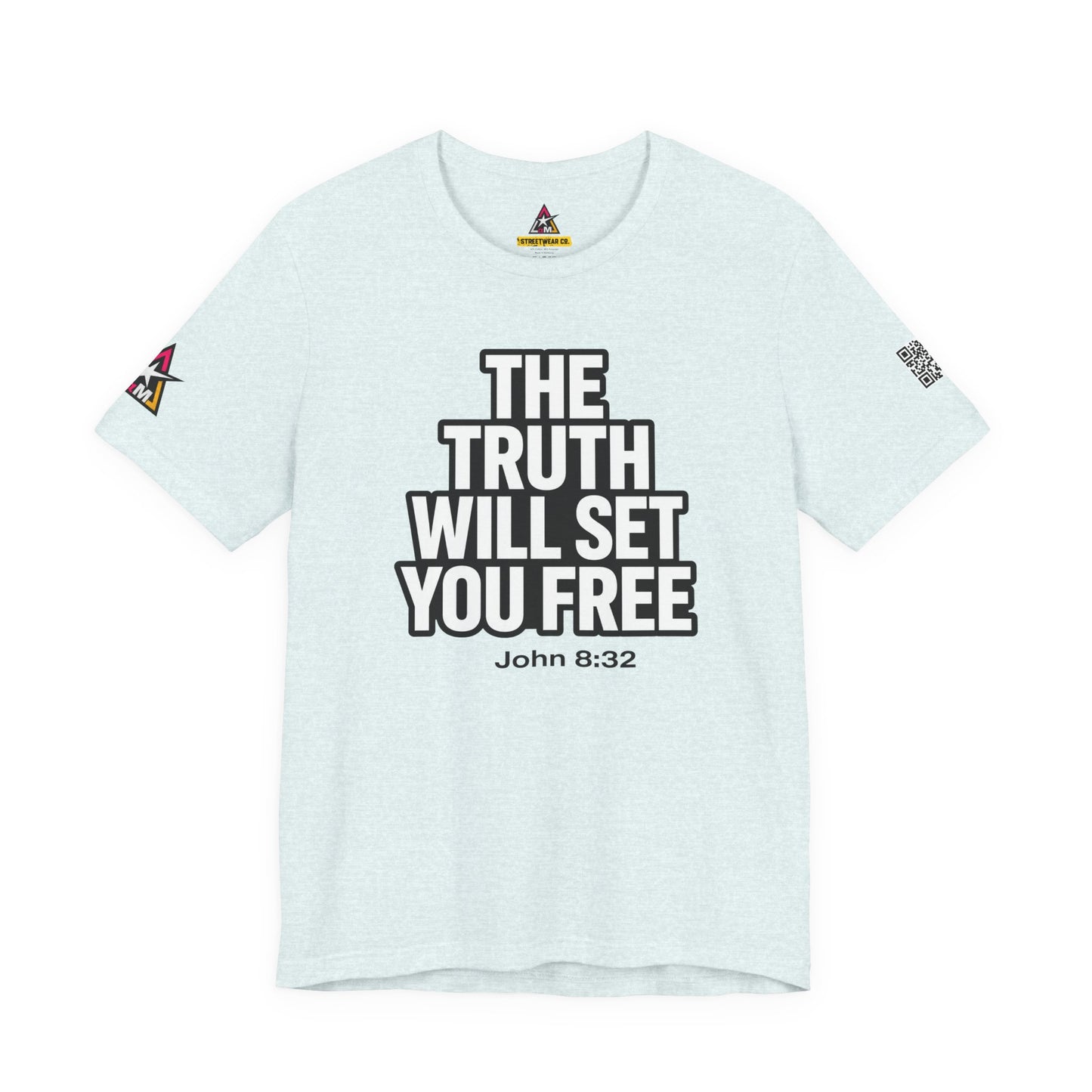 The Truth Will Set You Free Graphic T-Shirt | John 8:32 Bible Verse Tee | Christian Streetwear