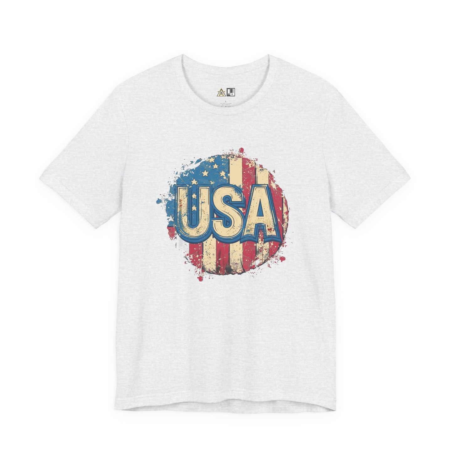 USA Raw Spirit – Unisex Patriotic Streetwear Tee