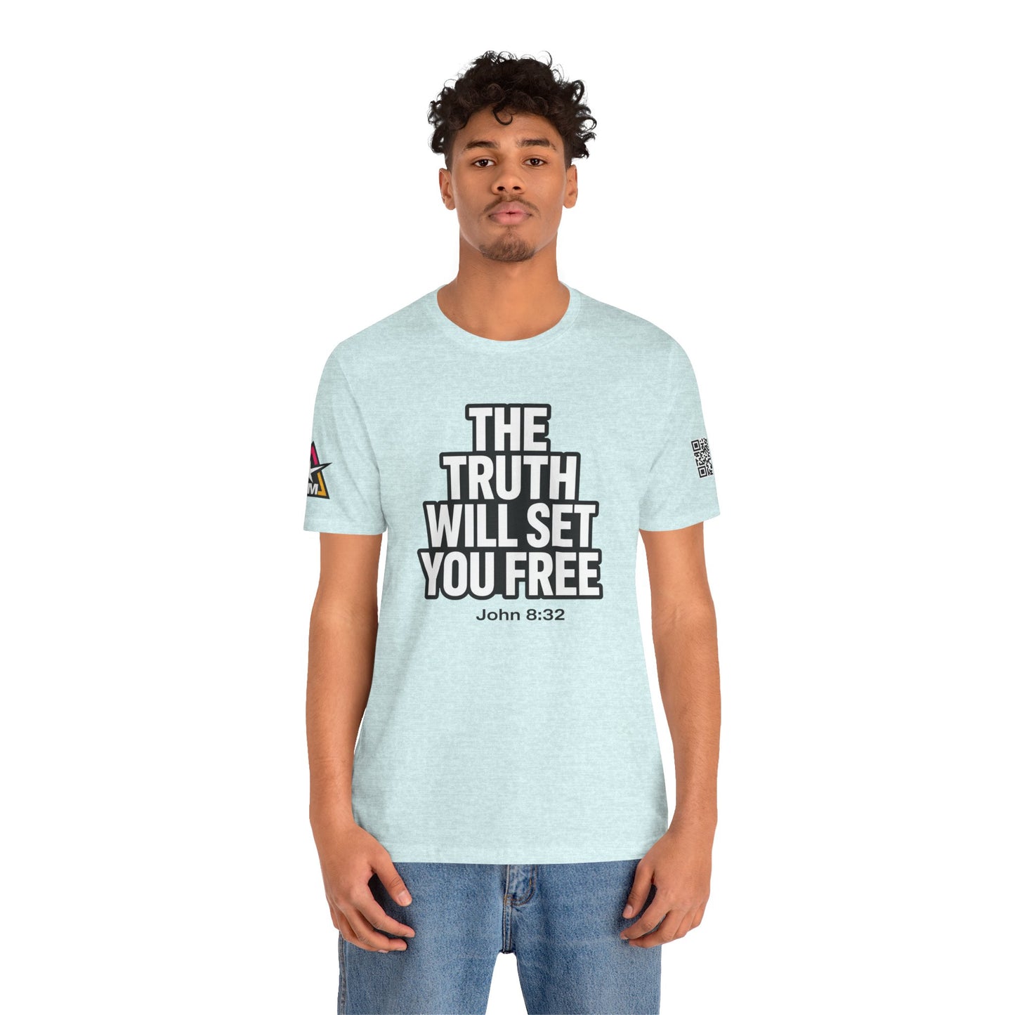 The Truth Will Set You Free Graphic T-Shirt | John 8:32 Christian Tee | Faith Streetwear Shirt