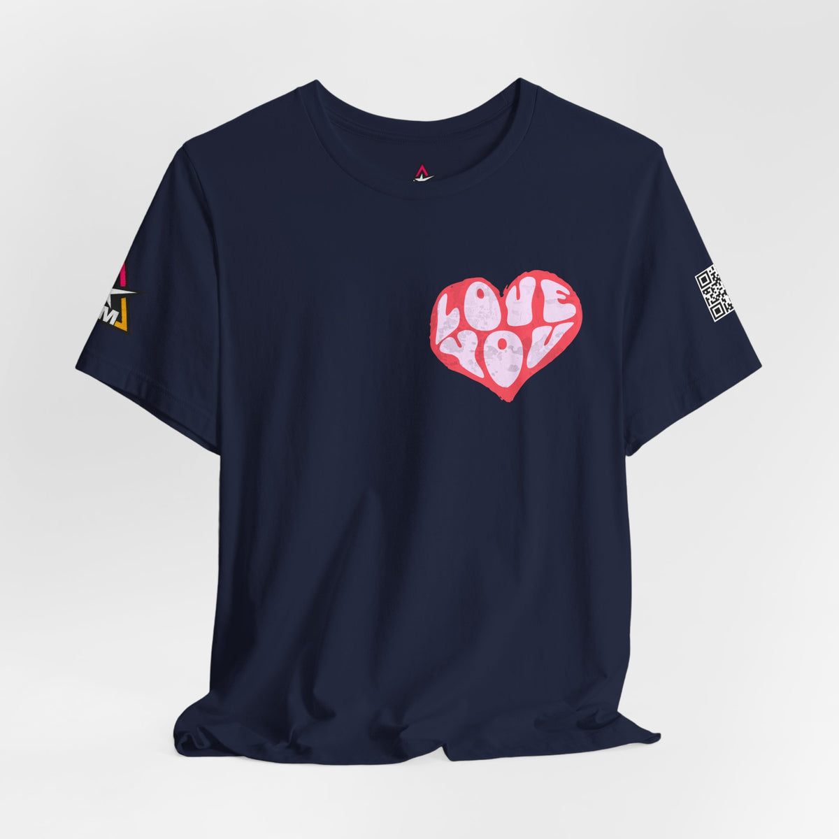 Love You Graphic T-Shirt | Heart Graphic Tee | Cute Retro Streetwear Shirt