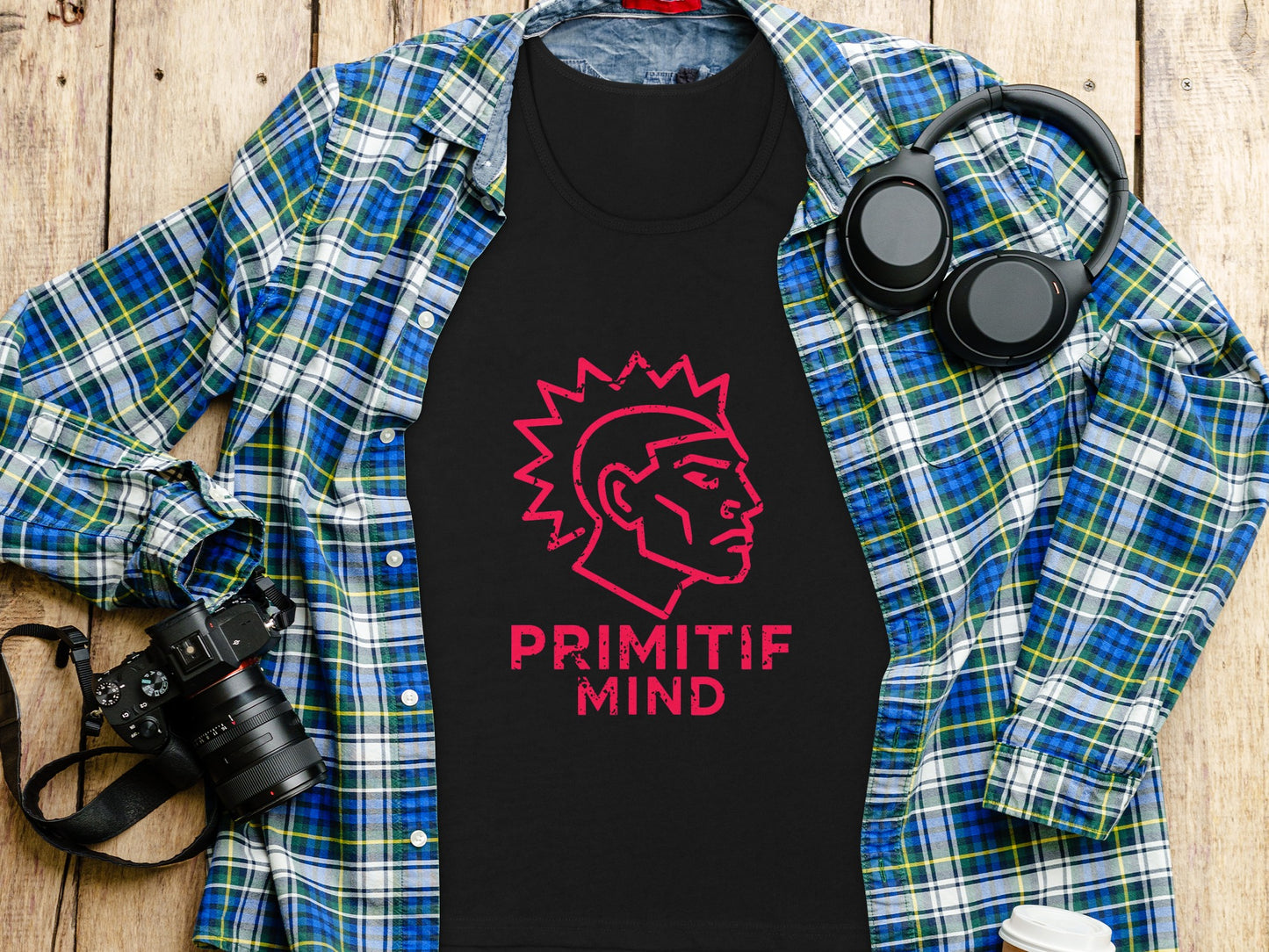 PRIMITIF MIND graphic tee with punk-inspired design product