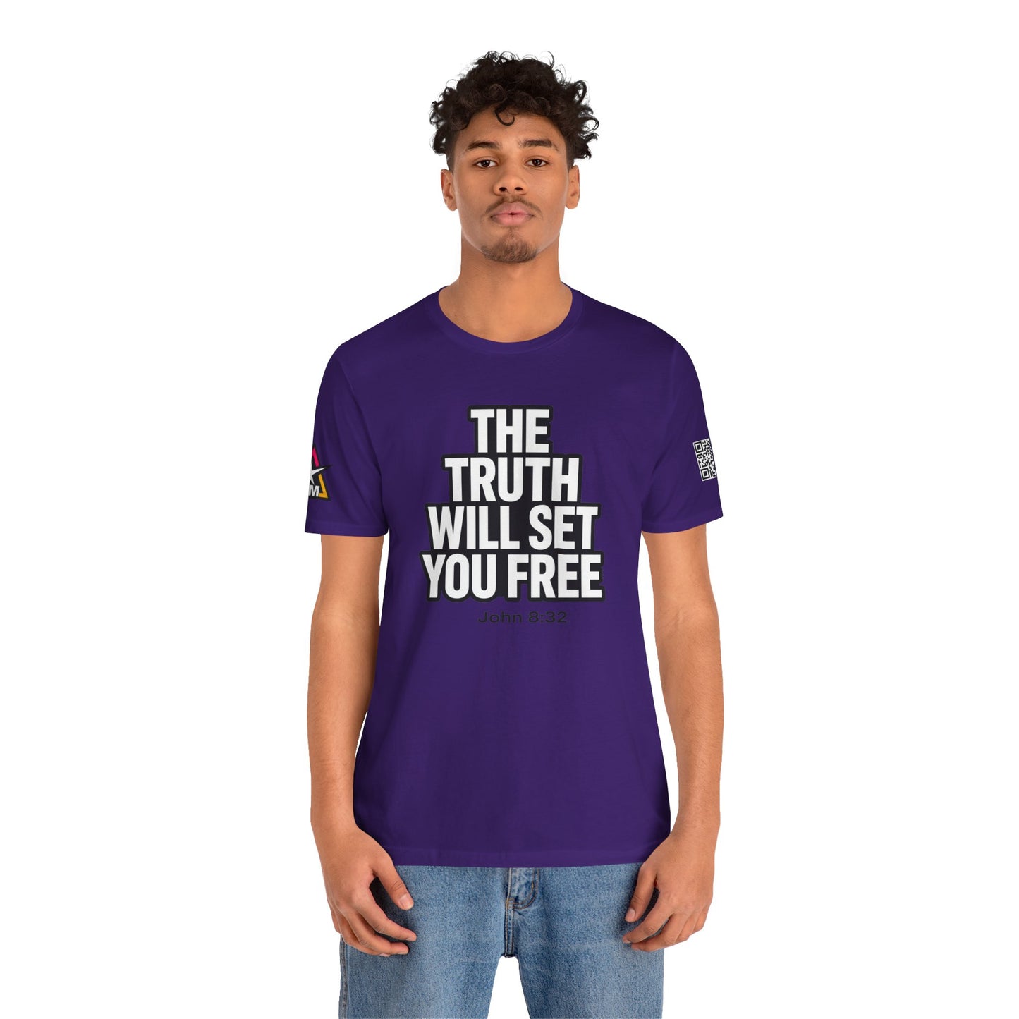 The Truth Will Set You Free Graphic T-Shirt | John 8:32 Christian Tee | Faith Streetwear Shirt