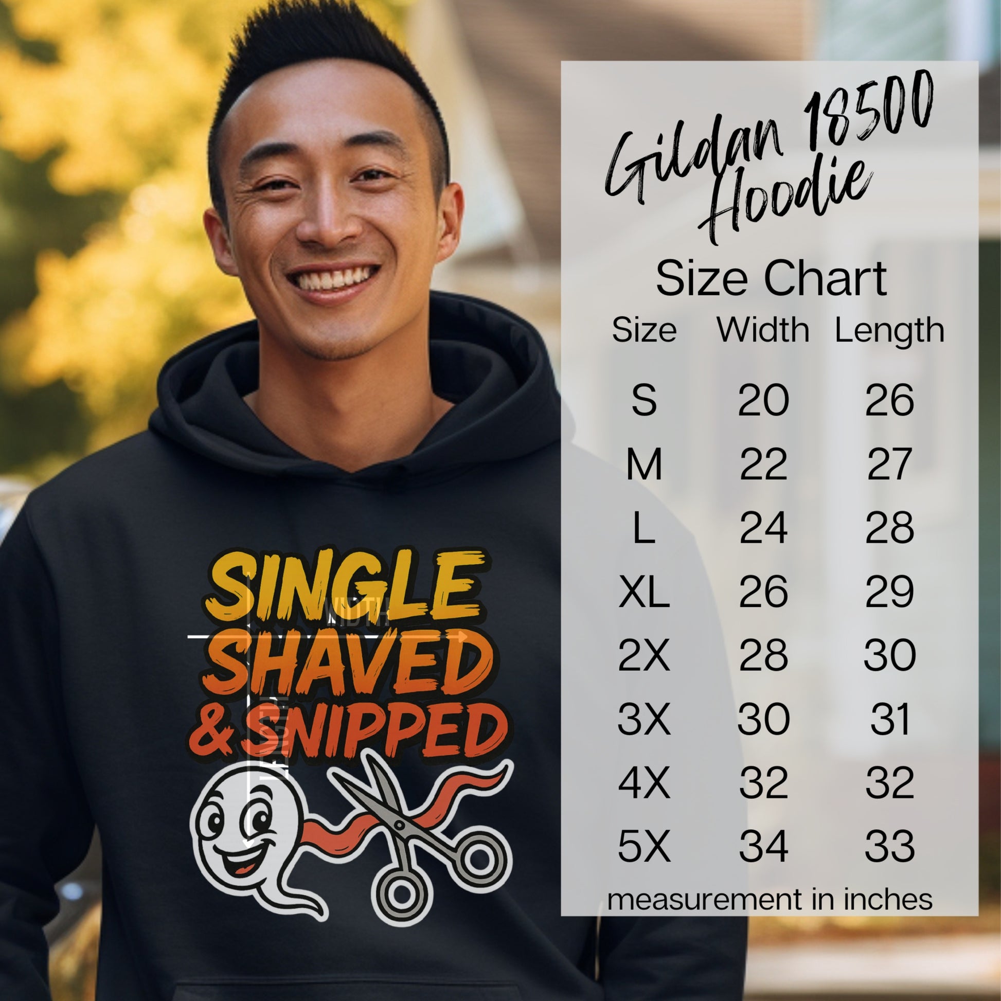Single Shaved Snipped Gildan 18500 Hoodie product type