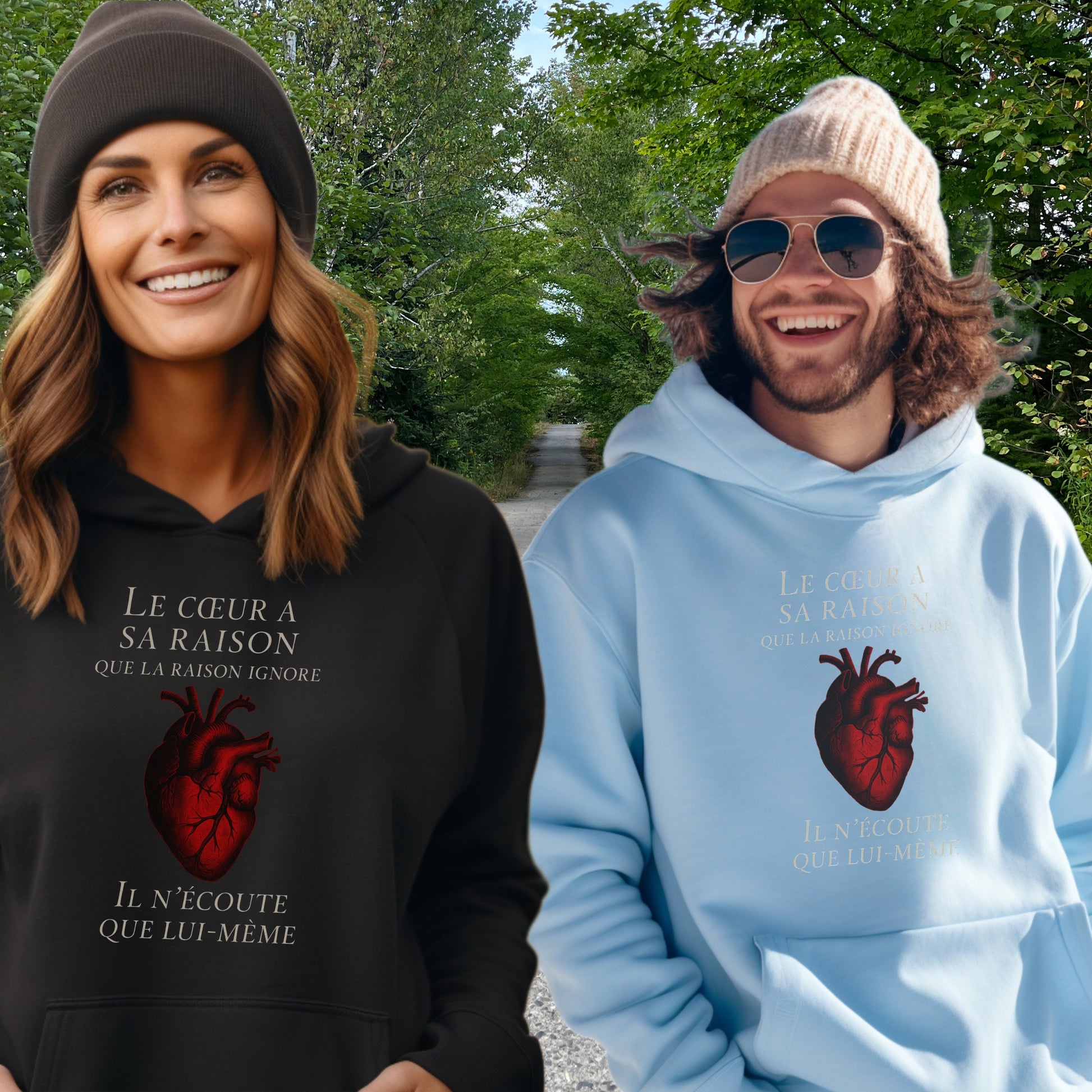 Le Coeur A Sa Raison Que La Raison Ignore Hoodie