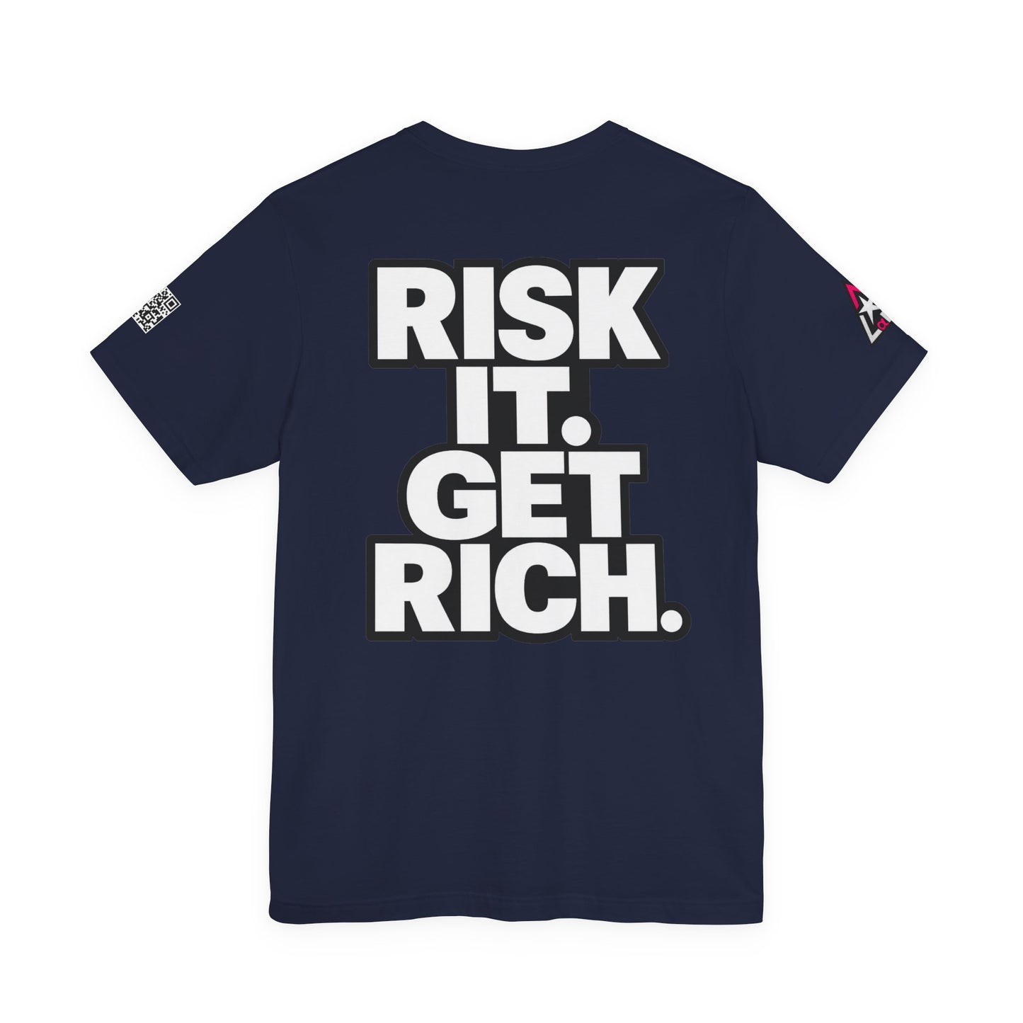 Risk It. Get Rich. – Bold Motivational Graphic Tee