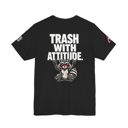 Trash With Attitude – Funny Raccoon Graphic Tee