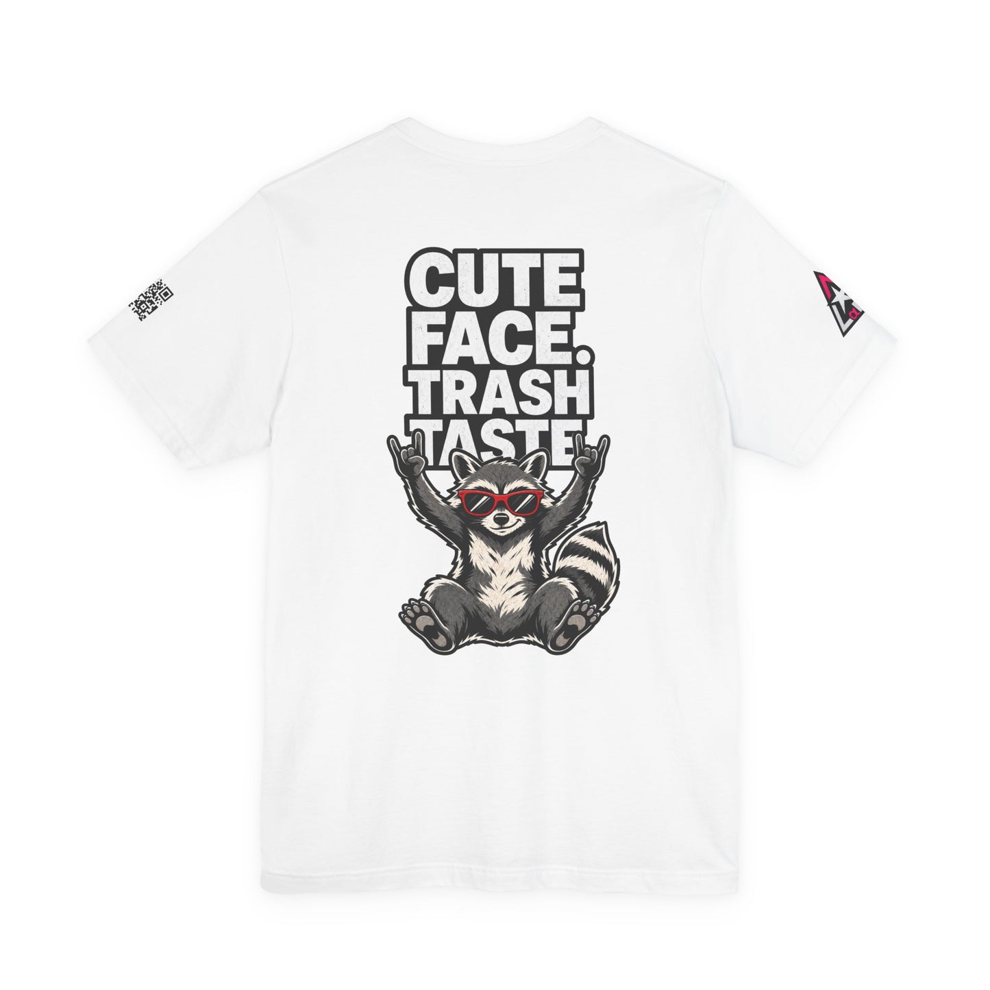 Cute Face, Trash Taste – Funny Raccoon Graphic Tee