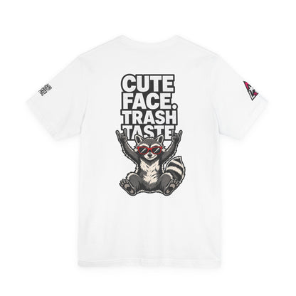 Cute Face, Trash Taste – Funny Raccoon Graphic Tee