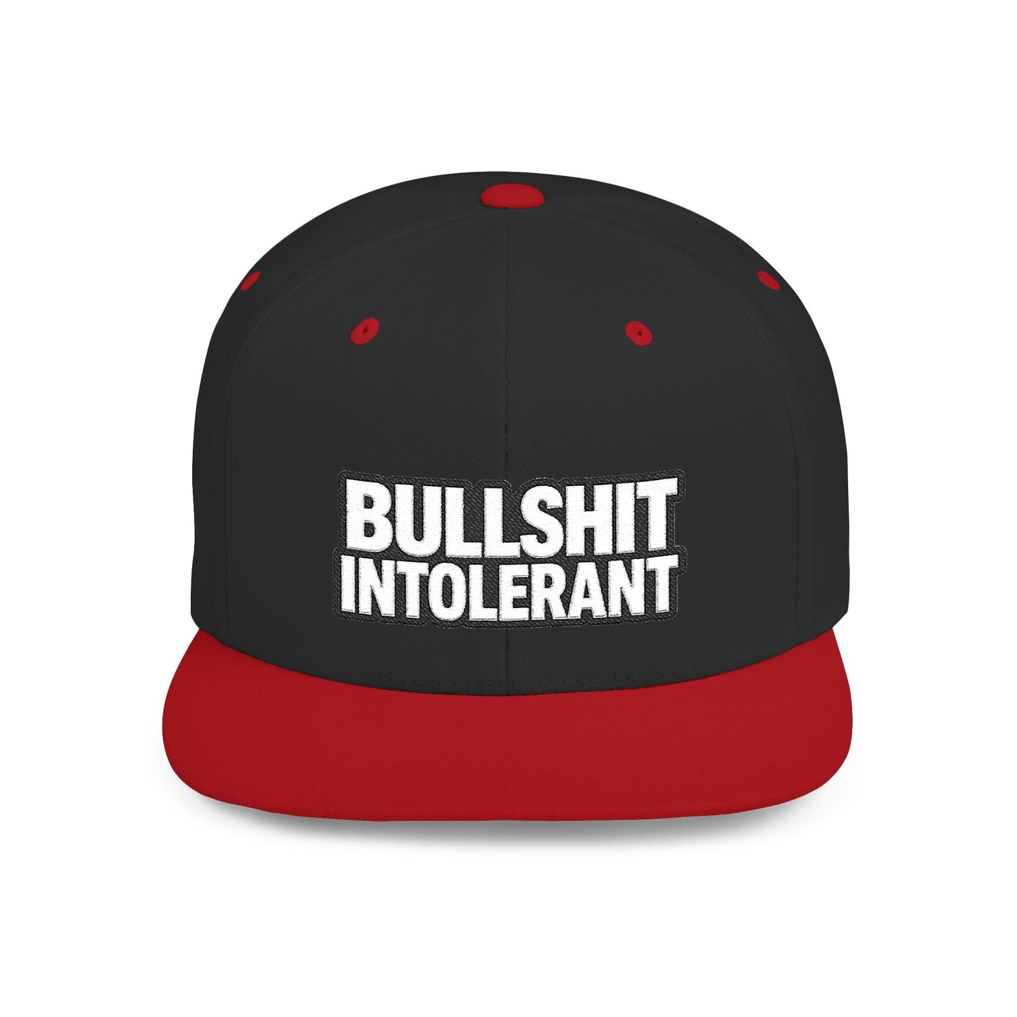 Bullshit Intolerant – Funny Sarcastic Streetwear Snapback