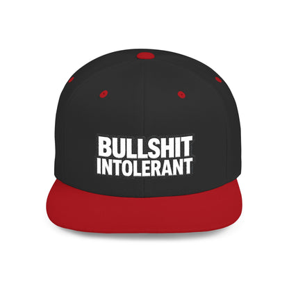 Bullshit Intolerant – Funny Sarcastic Streetwear Snapback
