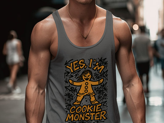 Yes I'm Cookie Monster Funny Tank Top product