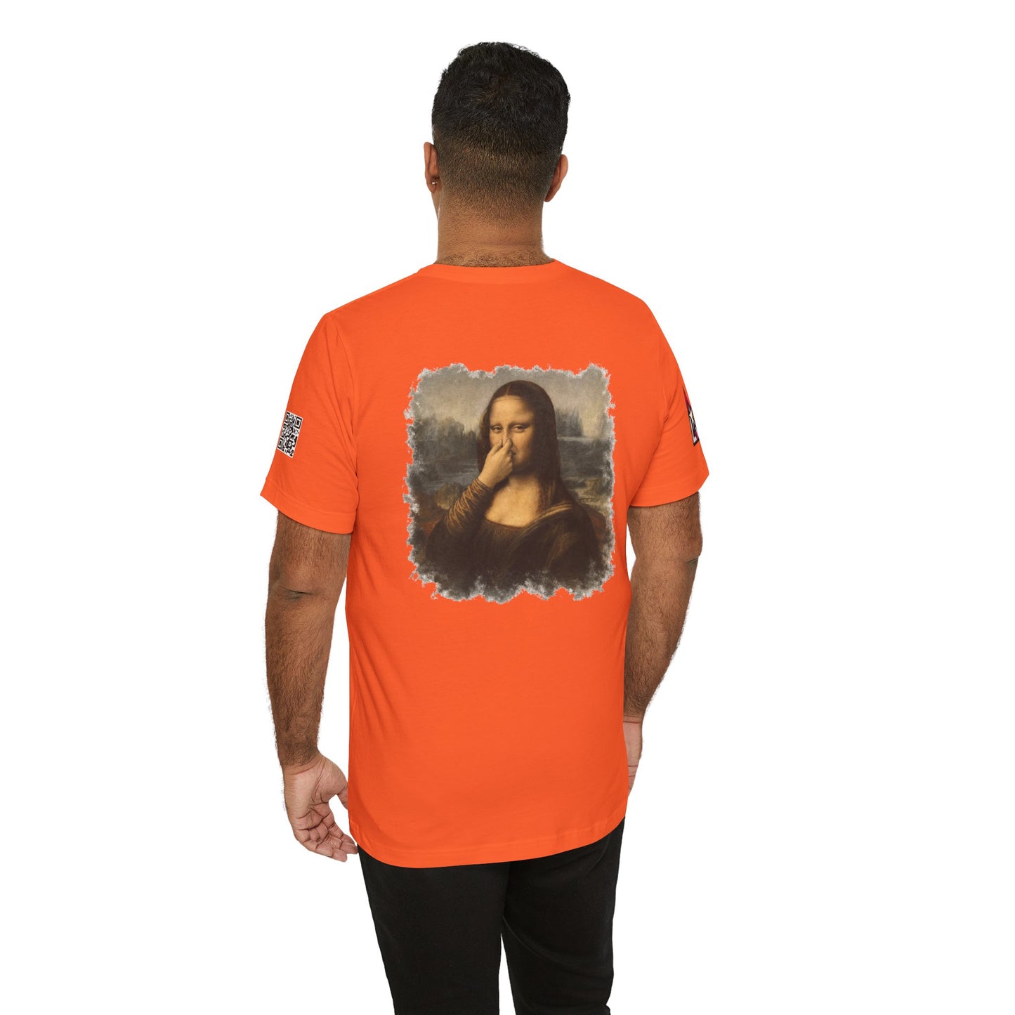Something Smells Like Bullshit Graphic T-Shirt | Mona Lisa Parody Tee