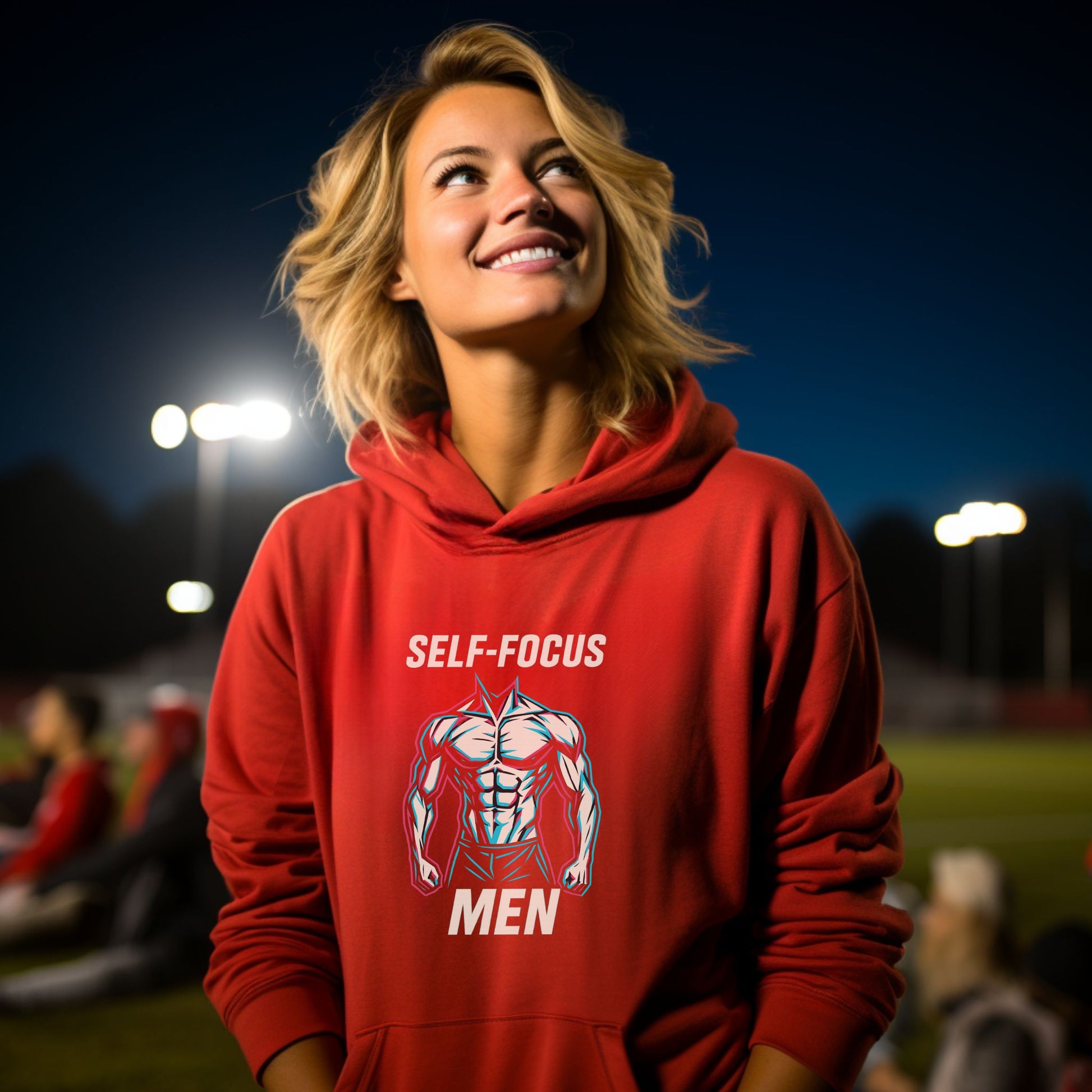 Self-Focus Men Gym Design Hoodie product