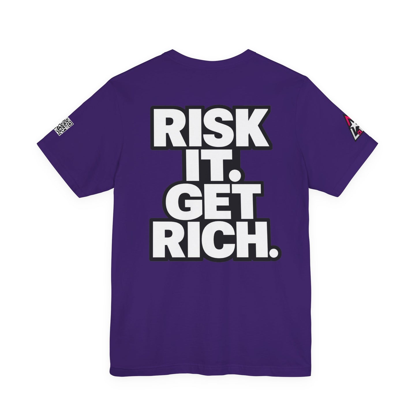Risk It. Get Rich. – Bold Motivational Graphic Tee