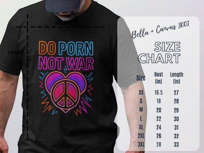 Do Porn Not War Peace Symbol T-Shirt product type