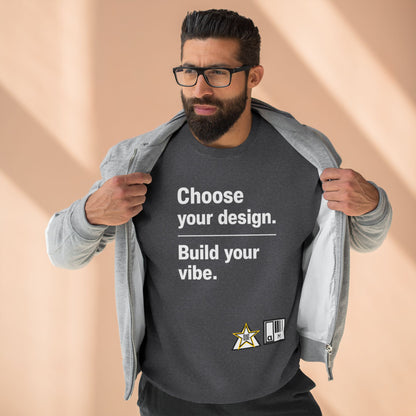 Custom Alpha Crewneck Choose Your Design Build Your Vibe Crewneck Sweatshirt