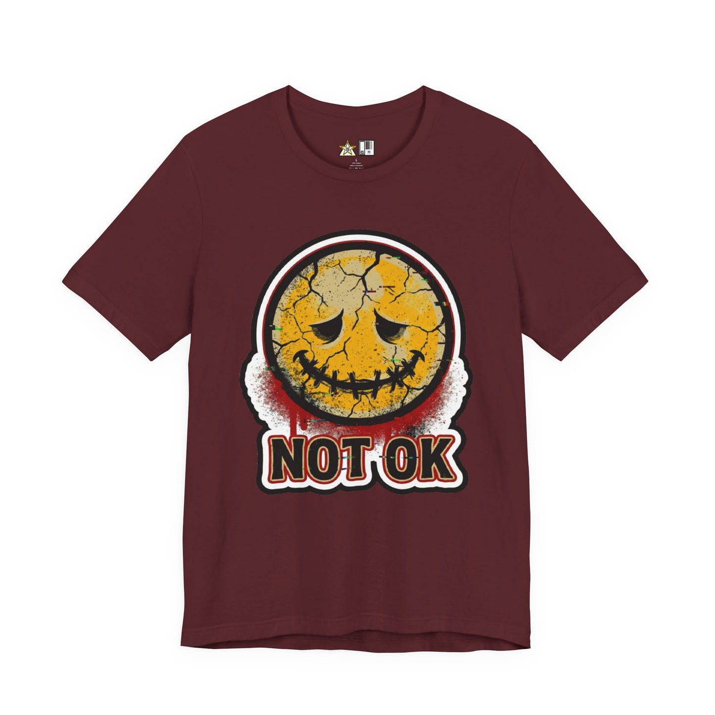 Not Ok unisex streetwear graphic tee