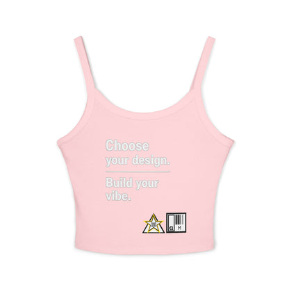 Custom Alpha Spaghetti Tank Choose Your Design Build Your Vibe.
