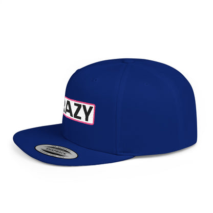 CRAZY Embroidered Snapback Hat | Funny Statement Cap | Bold Streetwear Flat Bill | Conversation Starter Gift