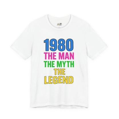 Born a Legend Since 1980 (editable)– Unisex Streetwear Graphic Tee