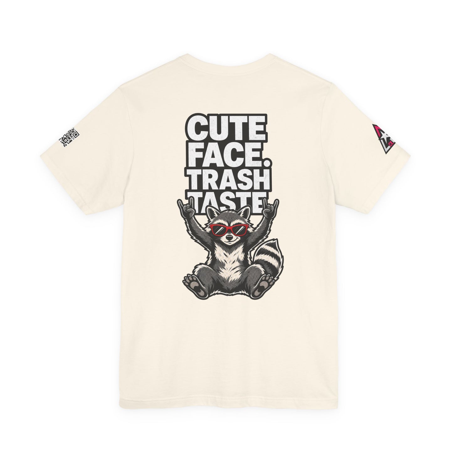 Cute Face, Trash Taste – Funny Raccoon Graphic Tee
