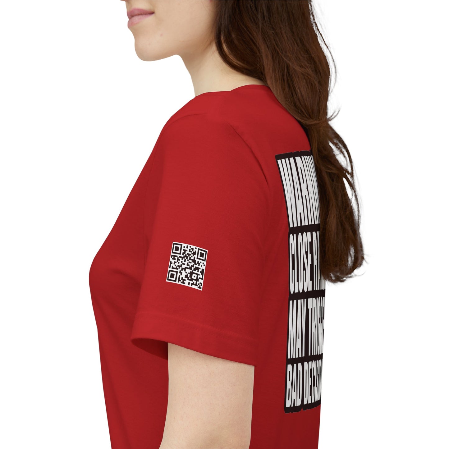 Warning Close Range May Trigger Bad Decisions – Funny Flirty Graphic Tee
