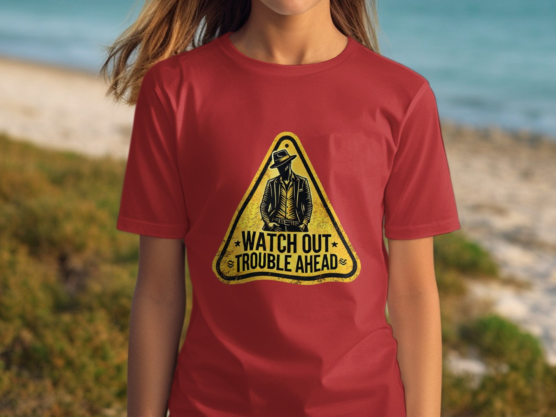 Watch Out Trouble Ahead Graphic T-Shirt product