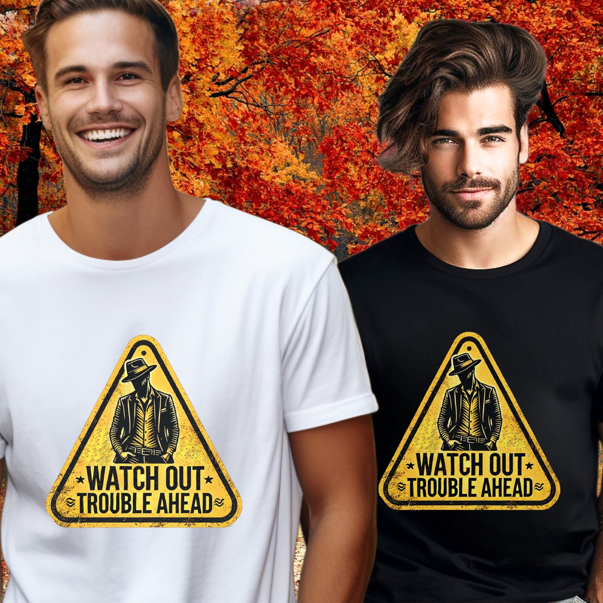 Watch Out Trouble Ahead Graphic T-Shirt product