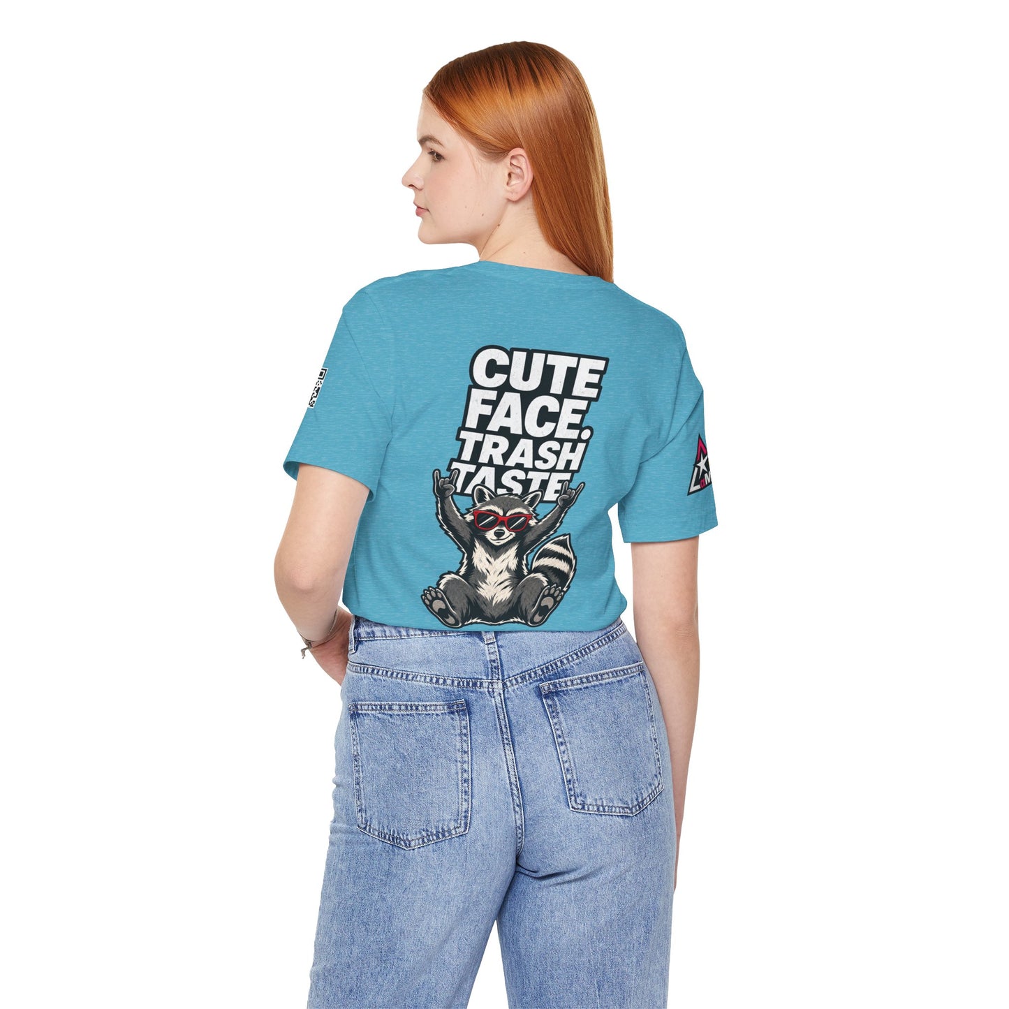 Cute Face, Trash Taste – Funny Raccoon Graphic Tee