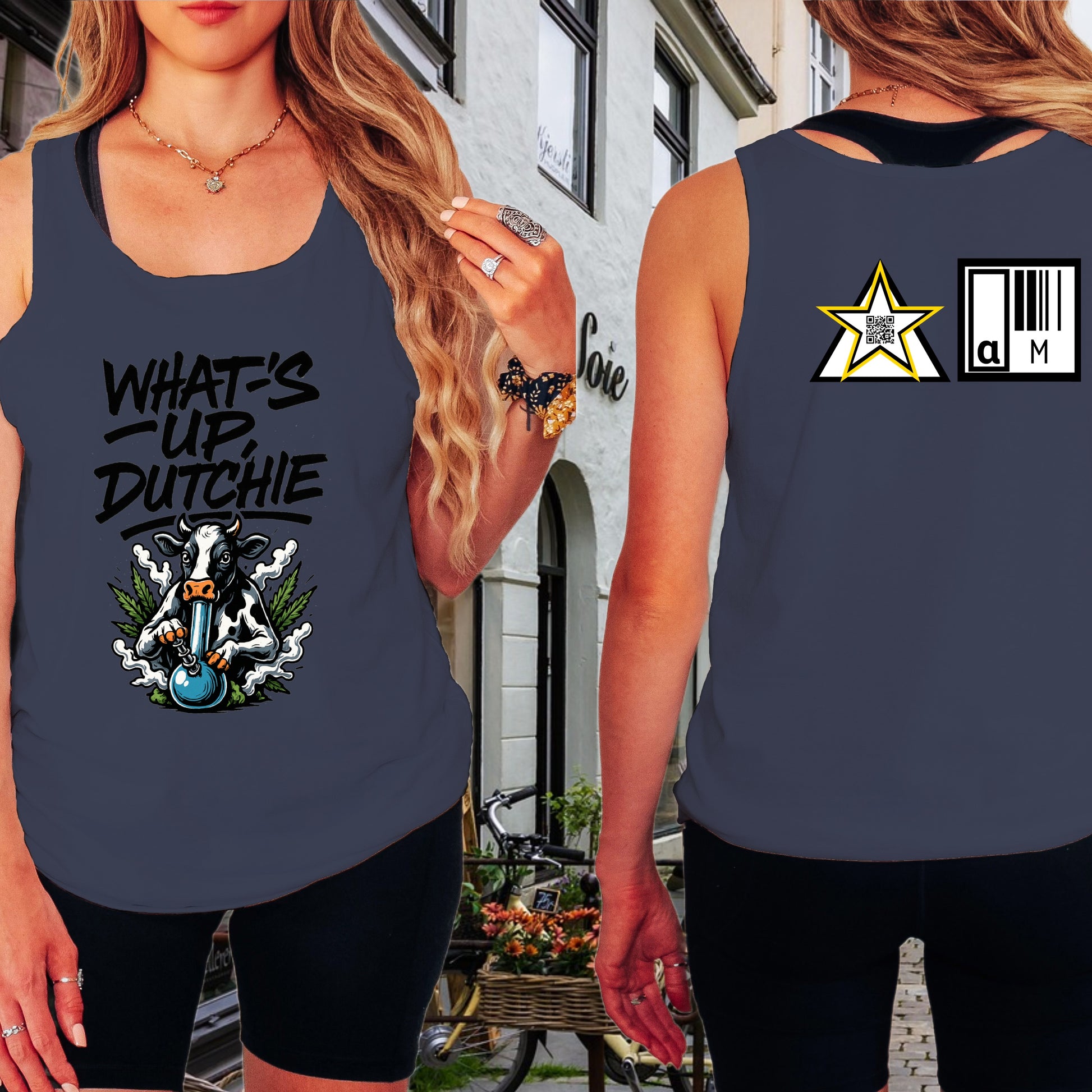 What's Up Dutchie Tank Top with Graphic Design product type