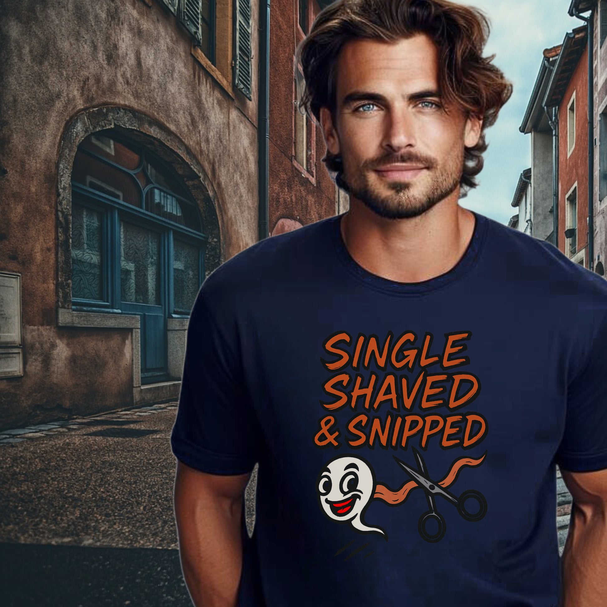 Single Shaved and Snipped Graphic T-Shirt