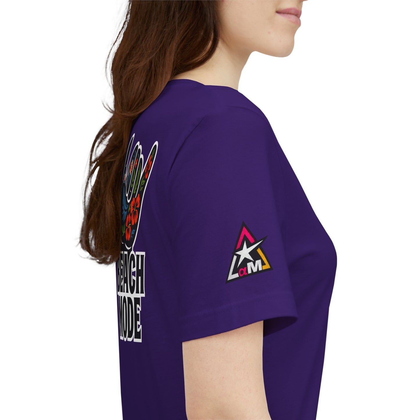 Beach Mode Graphic T-Shirt | Shaka Hand Tropical Tee | Summer Streetwear