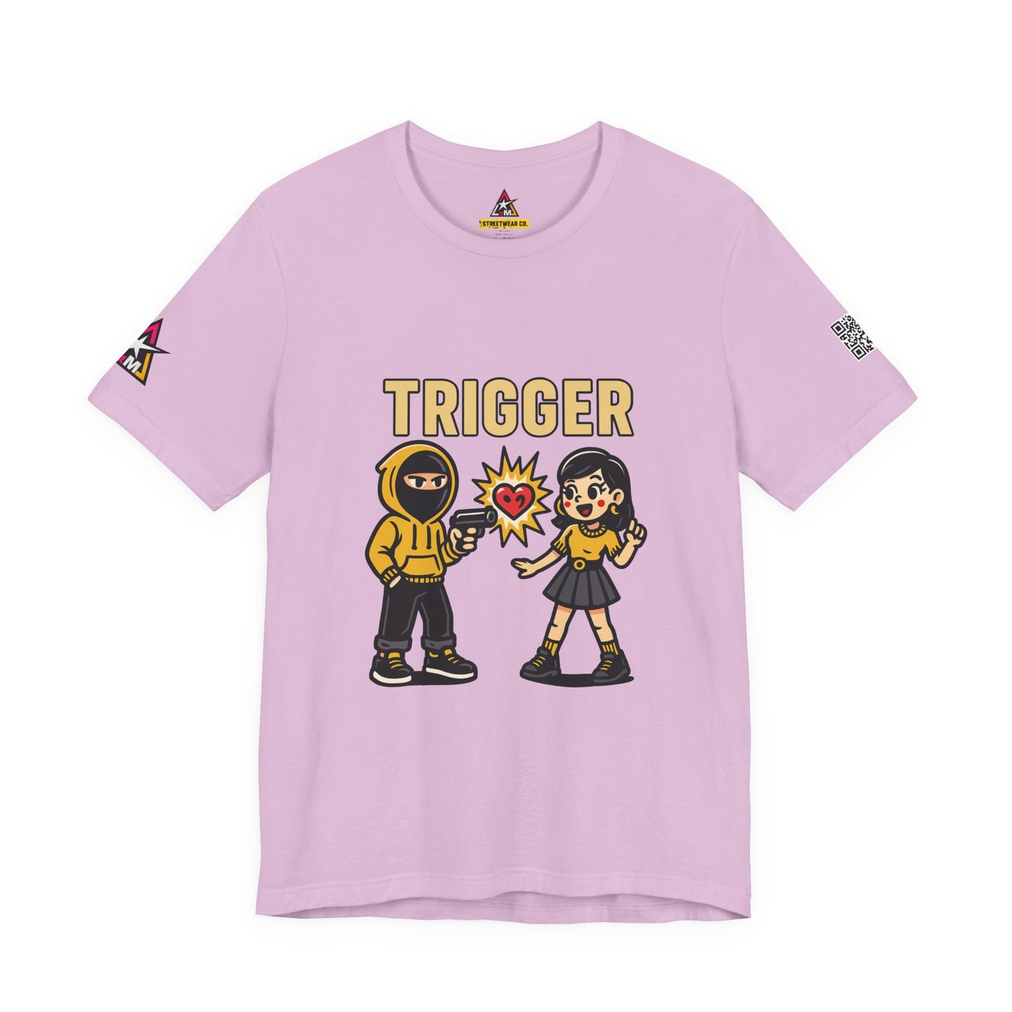 Trigger Graphic T-Shirt | Funny Dating Tee | Toxic Love Streetwear  TRIGGER