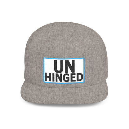 UNHINGED Embroidered Snapback Hat | Funny Statement Cap | Bold Streetwear Flat Bill | Dark Humor Gift