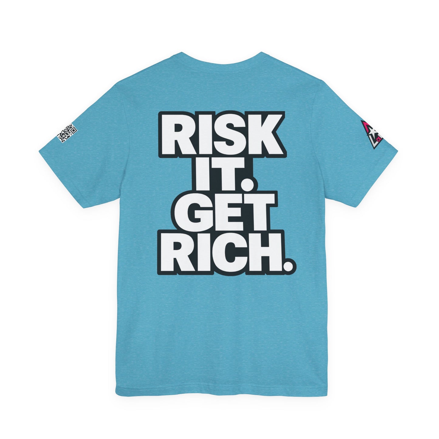 Risk It. Get Rich. – Bold Motivational Graphic Tee