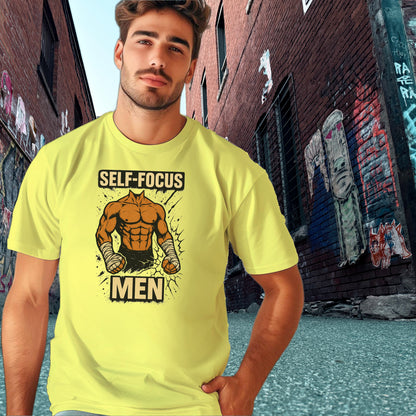 Self-Focus Men T-shirt Motivational Gym Apparel