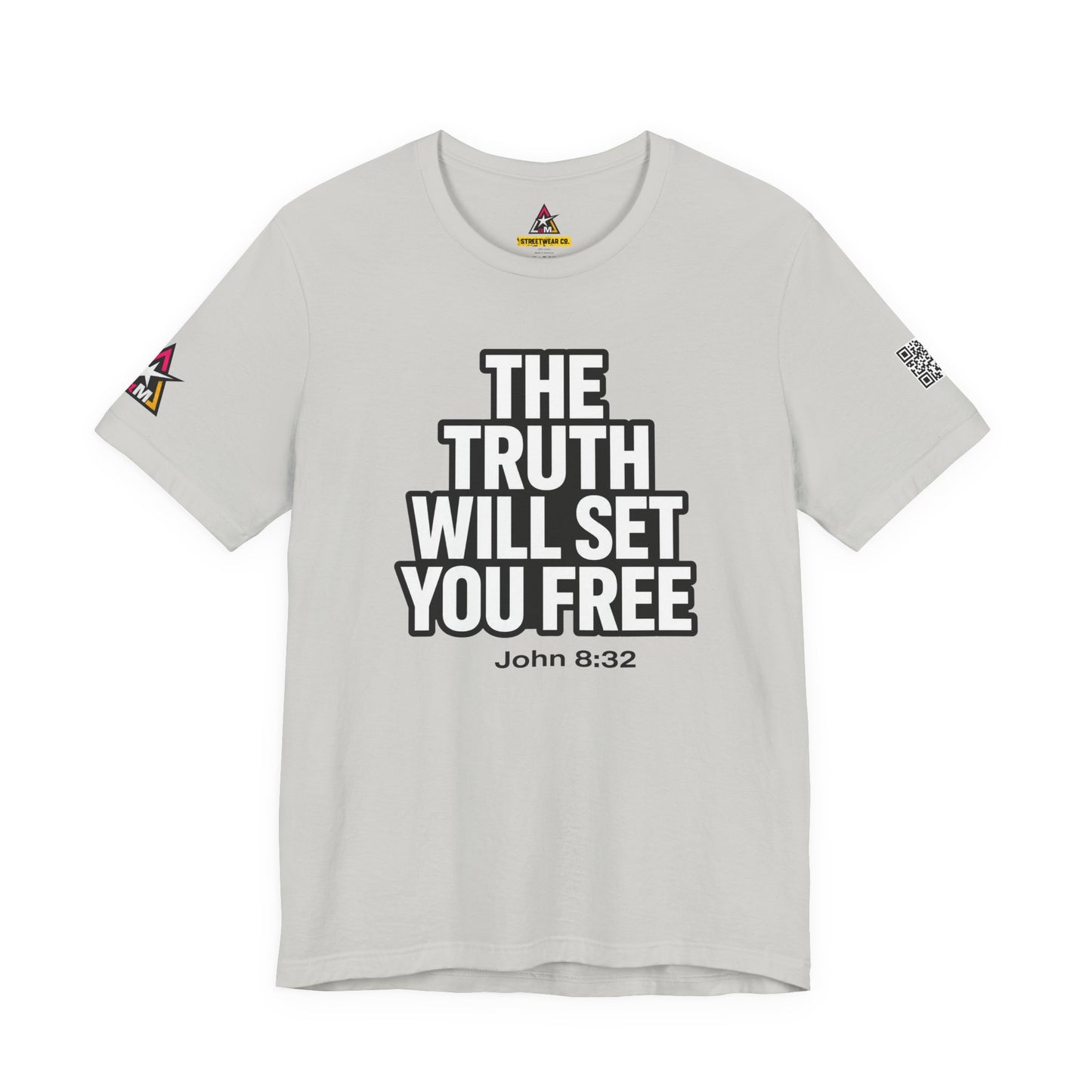 The Truth Will Set You Free Graphic T-Shirt | John 8:32 Bible Verse Tee | Christian Streetwear
