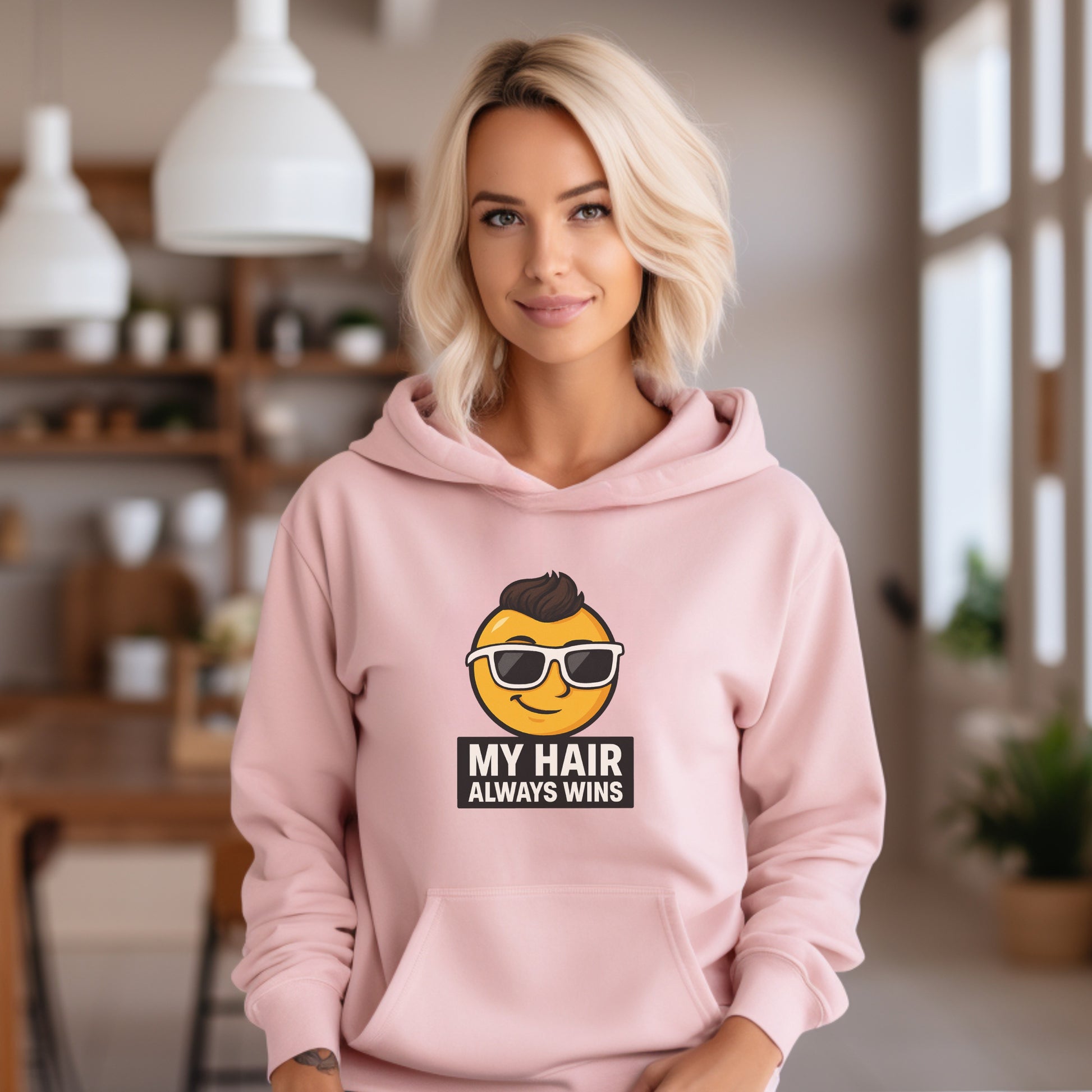 My Hair Always Wins Funny Cool Hoodie product