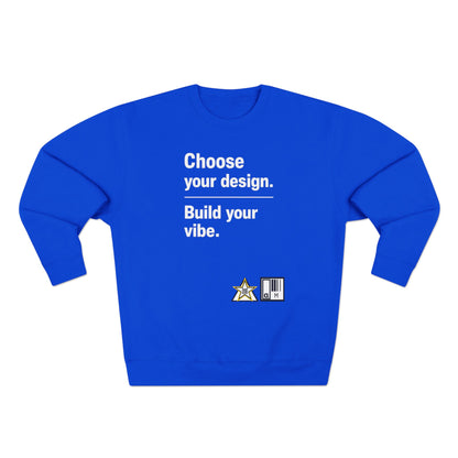 Custom Alpha Crewneck Choose Your Design Build Your Vibe Crewneck Sweatshirt