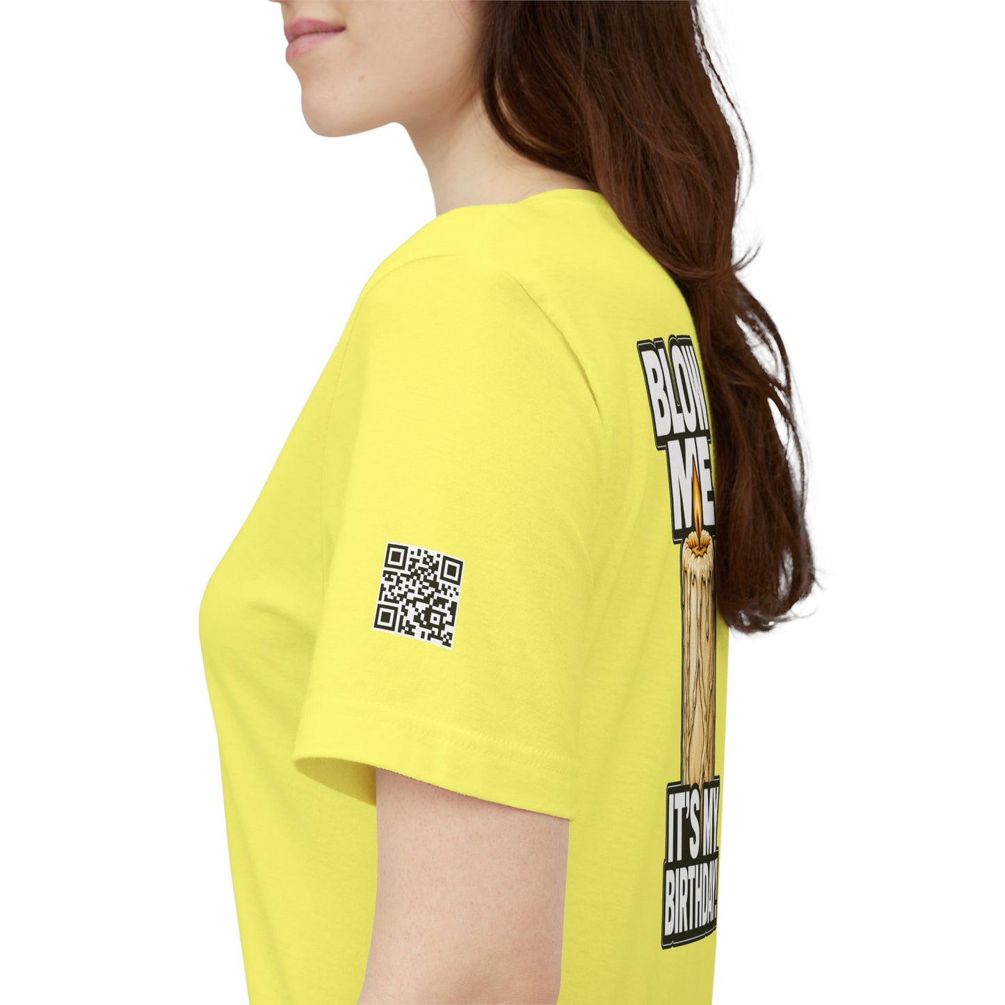 Blow Me, It’s My Birthday – Funny Birthday Candle Graphic Tee