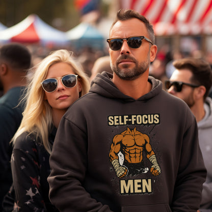 Self-Focus Men Motivational Gym Apparel hoodie product type